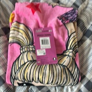 L.O.L. Surprise! Pink and Yellow Kids Swim Towel